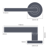 Windsor Premium NZ Galaxy - Phoenix Passage Set Price Per Set - Available in 4 Colours : Matt Black ,Brushed Nickel ,Graphite Nickel & Powder Coat