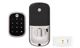 YALE ASSURE SL(Keyless) SMART-READY LOCK WITH APEX 141 X 600 ENTRANCE SET MATT BLACK & SATIN NICKEL