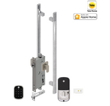 YALE ASSURE SL(Keyless) SMART-READY LOCK WITH APEX 141 X 600 ENTRANCE SET MATT BLACK & SATIN NICKEL