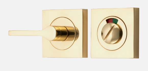 Iver Accessibility Privacy Turn with Indicator Round & Square - Brushed Brass