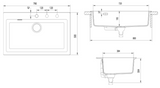 Archant Heritage Aoraki Single Bowl Asphalt Available in 5 Sizes : 450-10 ,550-10 ,550-15 ,790-10 ,860-20