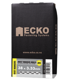 Ecko Joist Hanger Nails Galvanized Smooth & 304Stainless Steel Ring 38mm x 3.33 Pack of (2000) ,(1000)