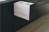 Tanova NZ Designer Soft Close Kitchen Bin - 800mm, 600mm,450mm,400mm,350mm,300mm Cabinet - 4 x 24Litre ,4 x 12Litre ,2 x 36Litre,,2 x 24Litre,2 x 18Litre & 2 x 12Litre – White