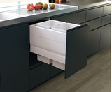 Tanova NZ Designer Soft Close Kitchen Bin - 800mm, 600mm,450mm,400mm,350mm,300mm Cabinet - 4 x 24Litre ,4 x 12Litre ,2 x 36Litre,,2 x 24Litre,2 x 18Litre & 2 x 12Litre – White