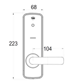 YALE UNITY ENTRANCE LOCK SILVER