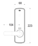 YALE UNITY ENTRANCE LOCK SILVER