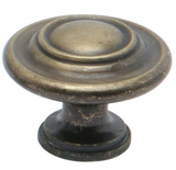 Archant Heritage Montrase Knob 33mm - Antique Brass ,Black & Pewter