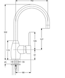 Archant Heritage Otto Sink Mixer w Gooseneck Without Water filter AP & With Water filter MP