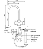 Archant Heritage Otto Sink Mixer w Gooseneck Without Water filter AP & With Water filter MP