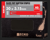 Ecko Fence Batten Staple Galvanized Slice cut 30mmx3.15,40mmx4.00,50mmx4.00- 5kG & 20KG