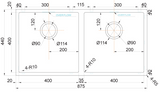 Archant Heritage Robiq Double Bowl 340/155-15 ,400/155-15 ,400/400-20 & 500/250-15 - RV and Satin