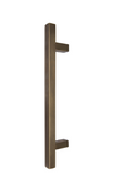 Windsor Premium NZ Entrance Brass Pull Handle Pair Square 300mm Overall Price Per Pair Available in 10 Colours