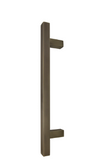 Windsor Premium NZ Entrance Brass Pull Handle Pair Square 300mm Overall Price Per Pair Available in 10 Colours