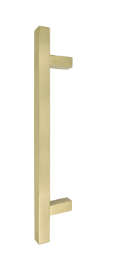 Windsor Premium NZ Entrance Brass Pull Handle Pair Square 300mm Overall Price Per Pair Available in 10 Colours