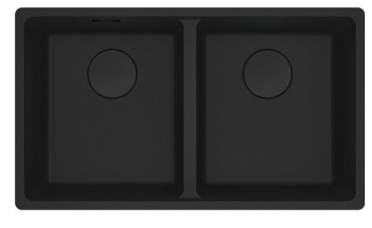 Archant Heritage Franke Maris Double Bowl 350/350mm Flushmount  Available in 4 Colours : Onyx ,Stone Grey ,Polar White & Matt Black