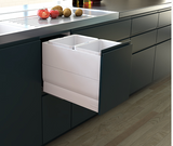 Tanova NZ Designer Soft Close Kitchen Bin - 800mm, 600mm,450mm,400mm,350mm,300mm Cabinet - 4 x 18Litre ,4 x 10Litre ,2 x 24Litre ,2 x 18Litre ,2 x 15Litre & 2 x 10Litre – White