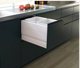 Tanova NZ Designer Soft Close Kitchen Bin - 800mm, 600mm,450mm,400mm,350mm,300mm Cabinet - 4 x 18Litre ,4 x 10Litre ,2 x 24Litre ,2 x 18Litre ,2 x 15Litre & 2 x 10Litre – White