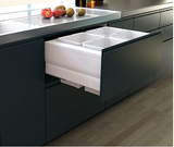 Tanova NZ Designer Soft Close Kitchen Bin - 800mm, 600mm,450mm,400mm,350mm,300mm Cabinet - 4 x 18Litre ,4 x 10Litre ,2 x 24Litre ,2 x 18Litre ,2 x 15Litre & 2 x 10Litre – White