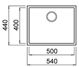 BURNS & FERALL ELLECI KERTEK+ CRISP WHITE 400 x 400 ,500 x 400 & 540 x 400 UNDERMOUNT SINK