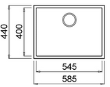 BURNS & FERALL ELLECI KERTEK+ CRISP WHITE 400 x 400 ,500 x 400 & 540 x 400 UNDERMOUNT SINK