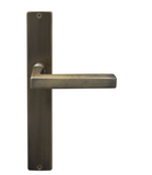 Windsor Premium NZ Federal  LongPlate Square Dummy Lever Left Hand - Available in 13 Colours
