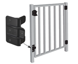 D&D Technologies DD TECH GATE STOP WOOD METAL & METAL VINYL BLACK