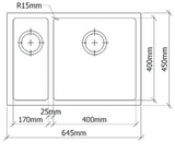 San Sink Stainless Steel 200-60 Right Geneva Titan premium Range 1.2mm