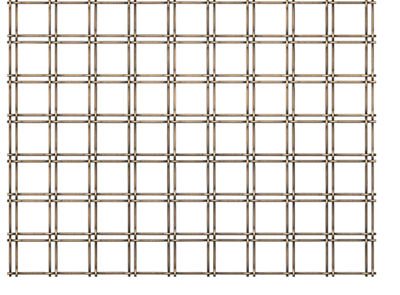 Archant Heritage Bexley Wovenpanel Mesh Height 3.6576mm x Length 2400mm x  Width 1000mm - Antique Brass