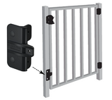 D&D Technologies DD TECH GATE STOP WOOD METAL & METAL VINYL BLACK