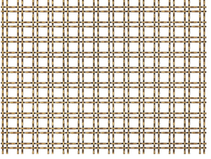 Archant Heritage Brixton Wovenpanel Mesh Height 4.064mm x Length 2400mm x  Width 1000mm - Antique Brass