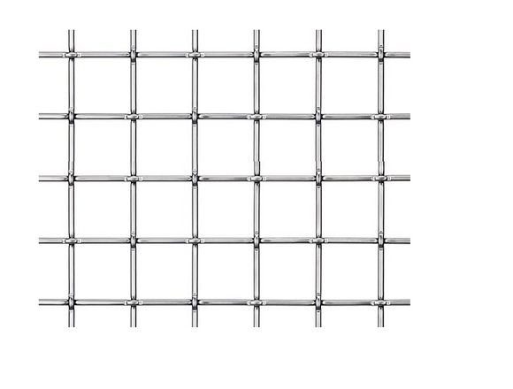 Archant Heritage Linford Wovenpanel Mesh Height 9.753mm x Length 2400mm x  Width 1000mm - Plain Steel