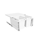 Tanova NZ Designer Soft Close Kitchen Bin - 600mm,450mm,400mm,350mm Cabinet - 2 x 36Litre ,2 x 20Litre ,,2 x 18Litre ,2 x 15Litre & 2 x 12Litre – White