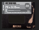 Ecko Jolt Heat 316Stainless Steel Annular Groove 4.00x90,100mm,5.30x125,150mm - 500G