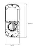 YALE ASSURE SL DIGITAL DEADBOLT SMART-READY SATIN NICKEL ,MATT BLACK & OIL RUBBED BRONZE