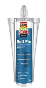 Soudal Gorilla Bolt Fix Anchoring Adhesive 300ml & Nozzle 3pk Hangsell Priced per unit Minimum order Quantity 6 Units