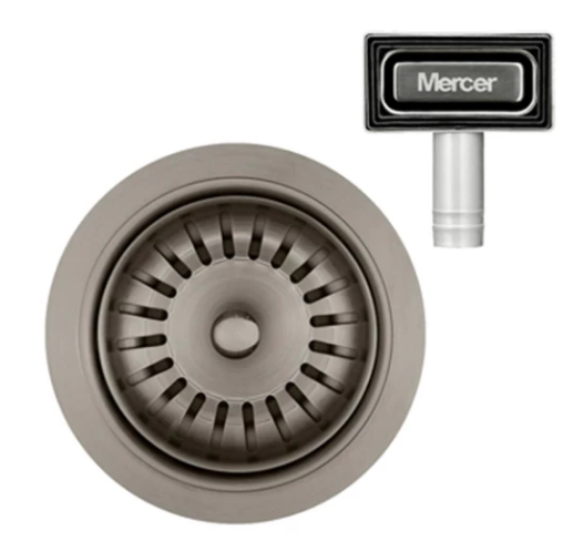 MERCER AURORA WASTE DG400 OVERFLOW IN 4 COLOURS - GUN METAL, BLACK. COPPER, BRASS.