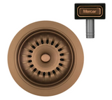 MERCER AURORA WASTE DG400 OVERFLOW IN 4 COLOURS - GUN METAL, BLACK. COPPER, BRASS.