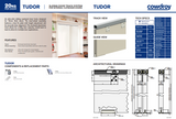 Cowdroy Tudor Sliding Track System Internal Cupboard Doors Track and Components 20kg - 2000mm & 4500mm ( Mill alu color )