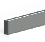 Cowdroy Roller Bearing 6 Sliding Glass Door Track System and Components - Metre ,4500mm (Mill ,Anodised)