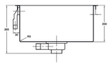 Blanco Germany Squareline Sink, Single ( Width 400mm x Depth 400mm )  & Double Bowl ( Width 400mm x Depth 400mm ) Matt finish