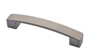 ELITE ALESSIA HANDLE HOLE CENTRE 128MM ( LENGTH : 166mm x HEIGHT : 32mm x WIDTH : 24mm ) - BRUSHED NICKEL