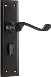 Door Lever Milton Privacy Pair Antique Copper H200xW50xP68mm