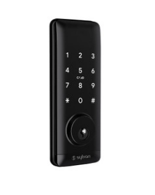 Sylvan Electronic Smart Deadbolt 54mm Hole Prep Black & Satin Nickle