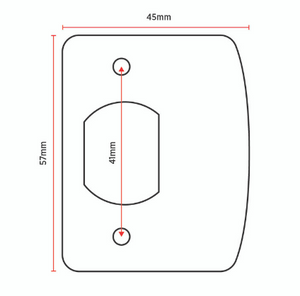 Sylvan Striker Plate for Key and Knob Polished Brass &, Stainless steel