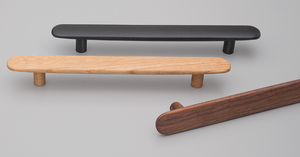 Kethy Brutus Handle 160mm C to C, O/A 225mm Available In 3 Colours : Black Stain ,Oak ,Walnut