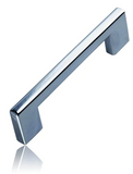 Mardeco 1090 Kitchen Cabinet Handle 96mm Finish Available in 4 Colours  : Black ,Polished Chrome ,Satin Chrome ,White