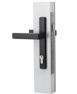 Sylvan Virgo Lever Handle 741 Entrance Kit  Available In 4 Colours : Black Powder Coated ,Silver Pearl ,Satin Nickel ,White Powder Coated