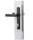 Sylvan Virgo Lever Handle 781 Entrance Kit  Available In 4 Colours : Black Powder Coated ,Silver Pearl ,Satin Nickel ,White Powder Coated