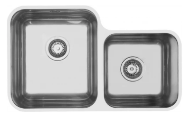 MERCER EC207R PRIMA DOUBLE BOWL 1 & 3/4 SMALL BOWL RIGHT/LEFT TOP MOUNT