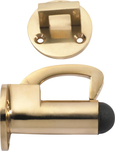 Door Stop Hook Polished Brass D39xP70mm